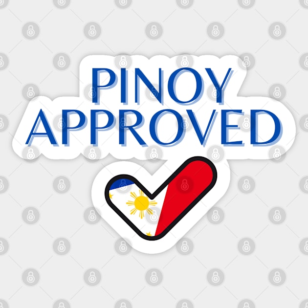 pinoy flag - pinoy approved Sticker by CatheBelan